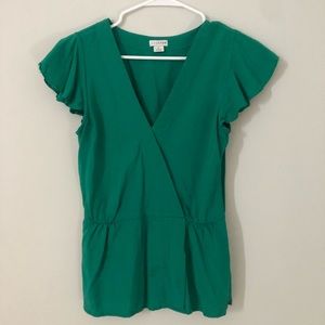 Green J Crew Top
